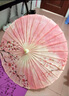 畢六福 油紙傘古風(fēng)防曬防雨手工實用男女漢服雨傘可定制圖案30天工期 瑤(無味+4代傘桿) 84cm滿穿加沙 曬單實拍圖