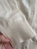 CHIC VEN 2025秋季新款多色可選簡(jiǎn)約純色兔子刺繡針織開(kāi)衫毛衣女chicven 黑色 S 曬單實(shí)拍圖