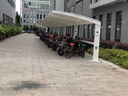 自行車(chē)棚膜結構停車(chē)棚6米一套小區電瓶車(chē)充電樁車(chē)棚摩托車(chē)車(chē)棚 七字型停車(chē)棚定制款 曬單實(shí)拍圖