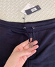 TOMMY HILFIGER【合身運(yùn)動(dòng)】夏季男裝字母刺繡純色百搭休閑抽繩短褲02901 藏青色DW5 L 曬單實(shí)拍圖