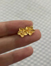 周六福黃金耳釘女足金999花卉耳飾耳針節日禮物 計價(jià) 2.29g 曬單實(shí)拍圖