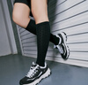 斯凱奇（Skechers）奧利奧熊貓鞋丨老爹鞋女經(jīng)典黑白復(fù)古春夏輕便潮流增高運(yùn)動休閑鞋 【女款】黑色/白-BKW 38 曬單實拍圖