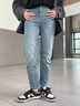 ABLE JEANS【立體錐形褲】基礎(chǔ)經(jīng)典百搭春夏女士通勤牛仔褲顯高顯瘦褲子 黃泥藍(lán) 27 /30 曬單實(shí)拍圖