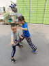 丘萊兔 奧特曼衣服男童賽羅短袖T恤變色雙圖案亮片超人迪迦卡通上衣 灰色賽羅短袖 110cm 曬單實(shí)拍圖