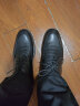 波图蕾斯(Poitulas)英伦男士商务休闲鞋正装皮鞋男系带耐磨 P9829 黑色 41 实拍图