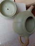 尊壺 宜興紫砂泡茶壺工藝美術師沈慧芳作品豆青泥香瓜壺280ml 曬單實拍圖