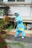 甜甜仔（TIANTIANZAI）兒童雨衣連體男童套裝防水女童小學(xué)生男孩幼兒園寶寶全身2025新款 102藍恐龍【破卡面料+送收納袋】 S【推薦身高75-90cm】 曬單實(shí)拍圖