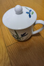 醴陵釉下五彩茶杯家用待客泡茶杯辦公室喝水杯子茶樓酒店禮品瓷杯 蘭草薄胎-彩盒裝470ml1只 曬單實(shí)拍圖
