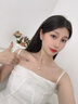 timebetter合成歐泊石項鏈女小眾設計感925銀鎖骨鏈吊墜生日禮物顯瘦氣質(zhì) 合成歐泊銀項鏈/主石約8*10mm 默認1 曬單實(shí)拍圖