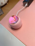 得力（deli）强吸力流沙造型桌面吸尘器 迷你键盘除尘 橡皮屑清洁器学生用品 办公用品带毛刷吸嘴 粉TQ101 实拍图