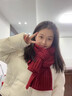 恒源祥紅色圍巾女2025新款秋冬季毛線(xiàn)百搭韓版感生日禮物針織圍脖套 #25酒紅麻花款 曬單實(shí)拍圖