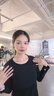 維多利亞旅行者（VICTORIATOURIST）運動T恤女秋冬瑜伽服上衣跑步健身服普拉提訓練修身長袖打底衫黑M 曬單實拍圖