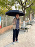 RAINLITE雨傘大號加固加厚結(jié)實抗風男士全自動傘晴雨兩用女環(huán)扣折疊雙人傘 曜石黑 10骨 曬單實拍圖