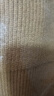 她享針織衫女時(shí)尚V領(lǐng)毛衣女下擺開(kāi)叉針織上衣秋裝百搭小衫T144Z3001 曬單實(shí)拍圖