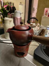 千絲家 罐罐茶過(guò)濾煮茶壺圍爐煮茶器套裝側(cè)把陶瓷壺電陶爐戶外烤茶爐 驚鴻側(cè)把壺-窯變紅 800ml 曬單實(shí)拍圖
