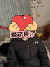李寧火鍋羽絨服丨情侶春季石墨烯保暖防潑水抗靜電長(zhǎng)羽絨服連帽外套 黑色(507款)-2 XL 曬單實(shí)拍圖