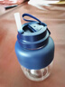 申花【達人力薦】無(wú)線(xiàn)充電榨汁杯便攜式榨汁機小型果汁噸噸杯榨汁桶運動(dòng)水果汁果蔬迷你隨身 藍色800ml【10葉刀頭/果肉細膩】 曬單實(shí)拍圖