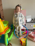 幼歌（YOUGE）嬰幼兒秋季新款舒適保暖連帽毛衣外套軟糯厚實(shí)元氣上衣 淺杏 110 cm 曬單實(shí)拍圖