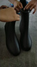SooGree雨鞋女短筒防水防滑耐磨無(wú)縫一體時(shí)尚雨靴戶(hù)外出行騎手雨靴 曬單實(shí)拍圖