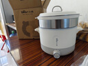 小熊（Bear）電煮鍋 電熱鍋 電蒸鍋 多功能泡面電火鍋 宿舍小電鍋 2.5L蒸煮一體蒸屜蒸籠電蒸鍋 蒸煮煎炒鍋 2.5L 全新升級 曬單實(shí)拍圖