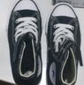 匡威（Converse）兒童高幫帆布鞋春秋男女童魔術(shù)貼休閑鞋全明星經(jīng)典軟底小白鞋童鞋 黑色(偏大,拍小一碼) 33 【建議腳長(zhǎng)21cm】 曬單實(shí)拍圖