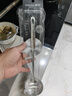 茶花長(cháng)柄湯勺304食品級不銹鋼家用漏勺加厚勺子火鍋勺盛湯勺湯匙 2個(gè)裝（湯勺+漏勺） 曬單實(shí)拍圖
