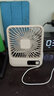 雅蘭仕小風(fēng)扇桌面臺式掛壁風(fēng)扇小型辦公室學(xué)生宿舍家用usb電風(fēng)扇戶(hù)外便攜移動(dòng)大風(fēng)力輕音充電式手持電扇 插電款卡其+5檔風(fēng)速+輕音大風(fēng)力 曬單實(shí)拍圖