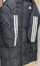 阿迪達斯 （adidas）冬男子長款連帽防寒保暖羽絨服蓬松外套 JG3840 黑色 S  曬單實拍圖