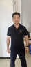 崇杉工作服定制t恤POLO翻領(lǐng)廣告文化衫定制短袖定做衣服刺繡印字logo 黑色（精致款） L 曬單實拍圖