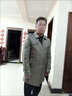 南極人高級感風(fēng)衣男士中長(cháng)款商務(wù)休閑翻領(lǐng)行政大衣外套春秋季干部服茄克 ALKF2108卡其色 170 曬單實(shí)拍圖