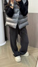 浪莎休閑運動(dòng)褲女2025秋季新款寬松小個(gè)子顯瘦顯高闊腿褲女美式衛褲 曬單實(shí)拍圖
