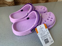 漂步洞洞鞋男涼鞋透氣休閑花園沙灘鞋情侶輕便戶(hù)外防滑駕車(chē)女涼拖鞋 成人紫色 38 曬單實(shí)拍圖