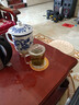 梵季大容量陶瓷帶蓋大茶杯超大號(hào)杯子涼水杯泡茶杯家用辦公室茶杯 1800山水青花 曬單實(shí)拍圖