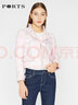 PORTS寶姿 新品女裝優(yōu)雅提花夾克短外套SA8J013FFD006 粉紅混色 S (4) 曬單實(shí)拍圖