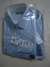十如仕襯衫男正裝長(cháng)袖襯衣免燙抗皺春秋純棉條紋 301-04 白藍條紋-常規版 均碼 41/84【175/96A】 曬單實(shí)拍圖
