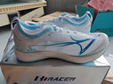 海爾斯KM3全掌碳板跑鞋學(xué)生中高考體育運動(dòng)鞋田徑訓練比賽專(zhuān)用競速跑鞋 激流白蘭（建議拍大一碼) 41 曬單實(shí)拍圖