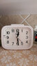 康巴絲小鬧鐘學(xué)生用凈音創(chuàng  )意兒童臥室簡(jiǎn)約卡通床頭電子表 2225白色 曬單實(shí)拍圖