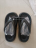 IQGD拖鞋女人字拖沙滩凉拖鞋外穿简约夏季E3004 黑色 36-37  晒单实拍图