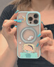 ROCK適用蘋(píng)果16promax手機殼蠟筆小新旋立系列iPone15保護套14支架磁吸二合一pro防摔支點(diǎn)殼情侶款 【美夢(mèng)小新-青】360°磁吸旋轉支架|超強磁吸 iPone 16 promax 曬單實(shí)拍圖