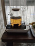 初祎 直火壺煮茶壺直燒壺可明火加熱玻璃水壺耐高溫茶壺大容量泡茶壺 1800ML鋼包竹蓋款 曬單實(shí)拍圖