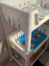 喻品可移动书架收纳架学生卧室储物零食玩具小推车置物架  ZW90三层 实拍图