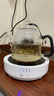 borun HOME加厚玻璃茶壺煮茶器蒸燒水壺1.3L大容量養(yǎng)生壺自動(dòng)電陶爐茶具套裝 A款編繩蒸煮壺+圓白色爐 1.3L 曬單實(shí)拍圖