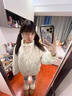 詩(shī)丹蕊美式小碎花立領(lǐng)扣子棉服女2025新款冬季加厚羽棉襖絨服面包服外套 白色 均碼 【可備注碼數】 曬單實(shí)拍圖