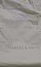 CHARLES&KEITH大容量柔軟抽繩鏈條福袋包托特包包女包女士生日禮物CK2-20782654 Cream奶白色 L 曬單實(shí)拍圖