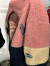ASK JUNIOR女童棉服冬裝中大童加厚夾棉保暖棉衣兒童毛絨外套 粉色 130  曬單實(shí)拍圖