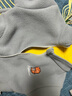 G.DUCKKIDS新品寶寶搖粒絨外套小孩冬天校服內(nèi)膽小男童秋冬季加絨加厚上衣 灰色 光版搖粒絨外套 90 cm適合身高80-90cm年齡2-3歲 曬單實(shí)拍圖