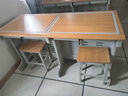 正贊辦公桌翻轉電腦桌多媒體室會(huì )議室培訓學(xué)習桌帶2個(gè)凳子 曬單實(shí)拍圖