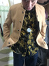 羅蒙（ROMON）冬季男士加厚立領(lǐng)西服韓版修身上衣青年中山裝毛呢小西裝外套男潮 卡其色 加絨 2XL 130到145斤 曬單實(shí)拍圖