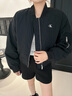 Calvin KleinJeans【防水】秋冬女士ck休閑通勤棒球領(lǐng)短款棉服外套J224790 BEH-太空黑 M 曬單實(shí)拍圖