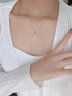 熹玉嵐莫比烏斯莫桑鉆純銀項鏈女S999足銀吊墜首飾品小眾生日禮物送女友 S999銀*莫桑石*證書*玫瑰禮盒 曬單實拍圖